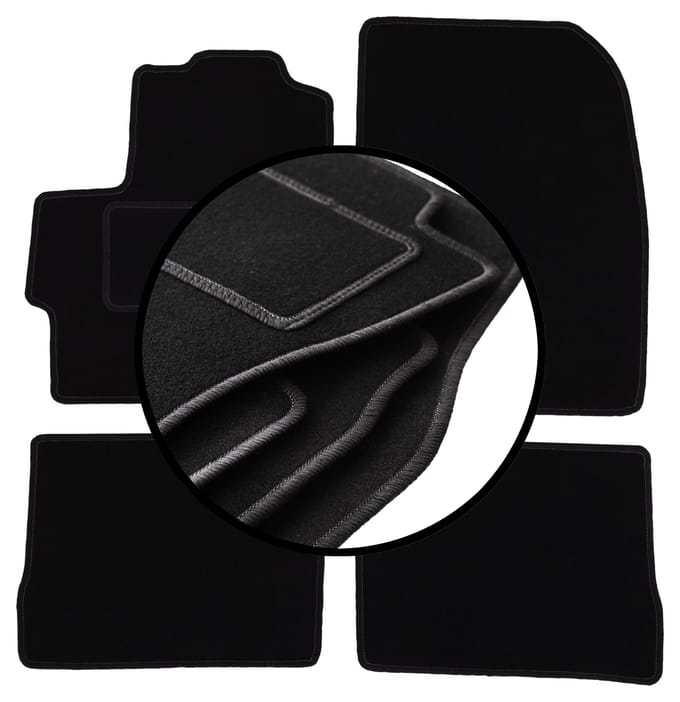 Complete set veloursmatten voor: Mazda 3 I BK hatchback (2003-2009)