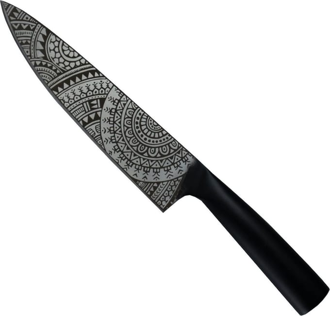 Homey's Schiffmacher Koksmes 20 cm - RVS - Tattoobedrukking - Giftbox