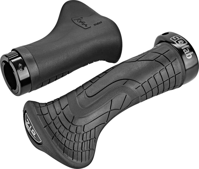 SQlab Handgrepen fiets 710 – Schroefhandvatten - MTB – Ø102.6 mm - Zwart – S