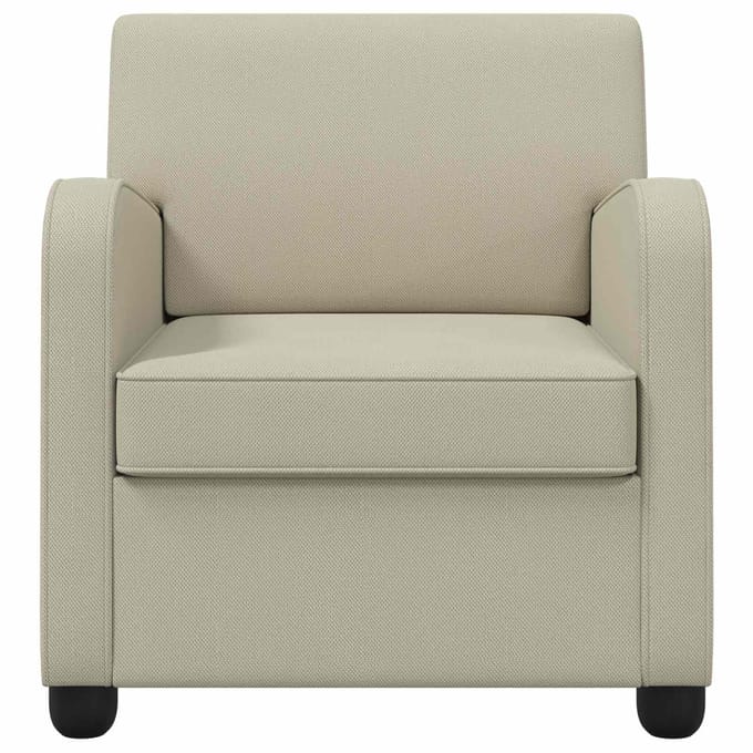 vidaXL - Fauteuil - Zand - fluweel