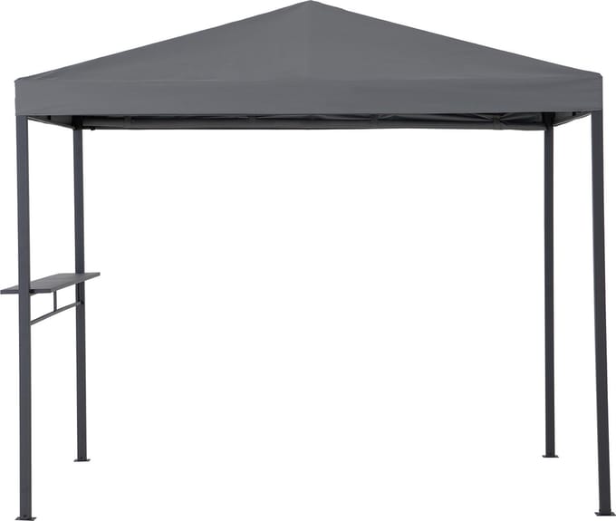 Spa hottub jacuzzi overkapping paviljoen grijs 220x280cm