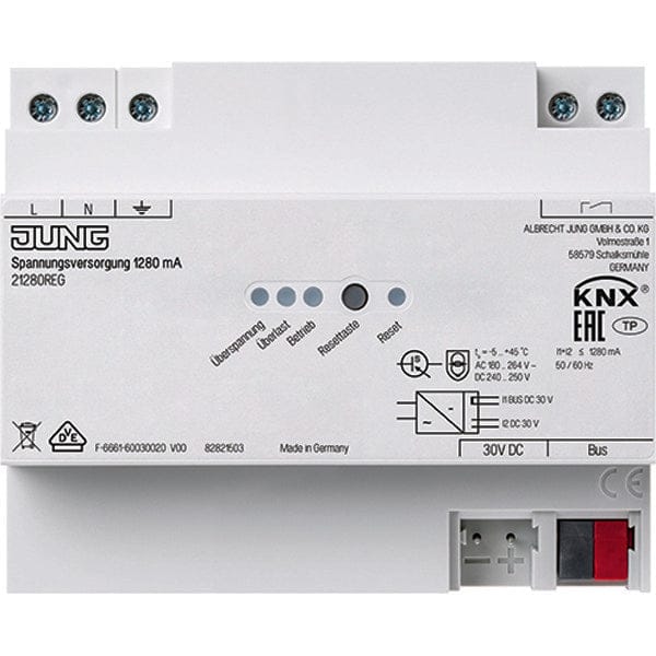 Jung KNX-voedingseenheid 1280 MA - 21280REG