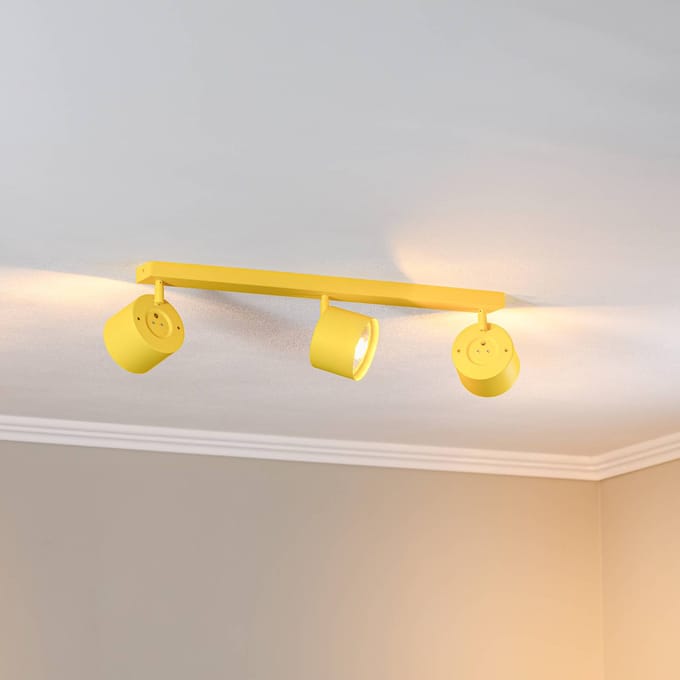 Argon Plafondspot Chloe verstelbaar 3-lamps, geel