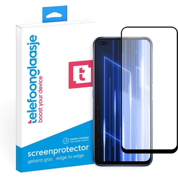 Realme X50 screenprotector gehard glas Edge to Edge
