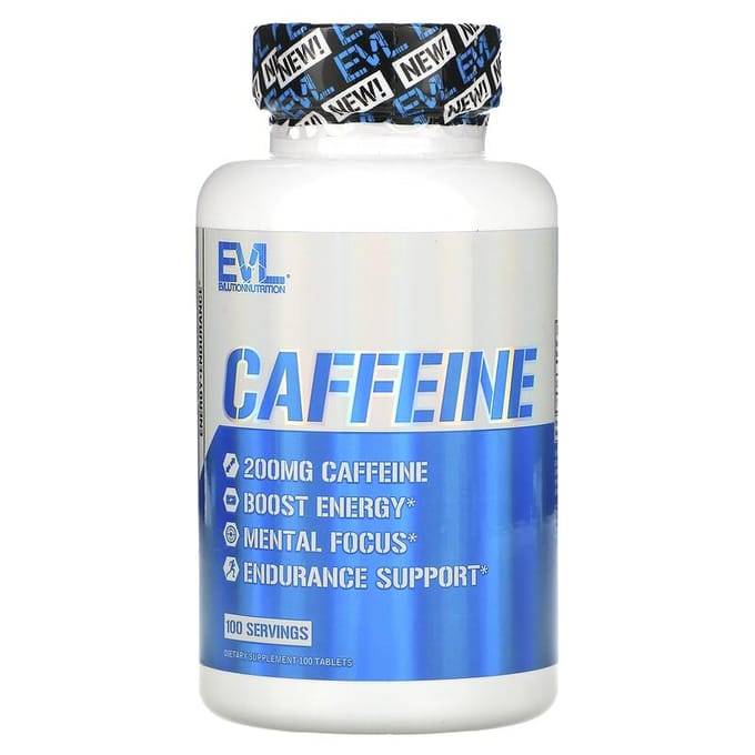Caféine, 200 mg, 100 Comprimés
