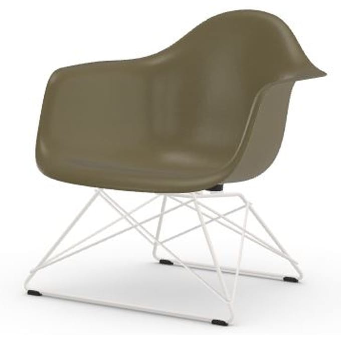Vitra Eames Fiberglass Chair LAR - Raw Umber - wit