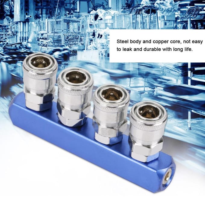 12mm Pneumatische Snelkoppeling Vrouwelijke Connector voor Luchtslang Aansluiting PT14  (4-weg)