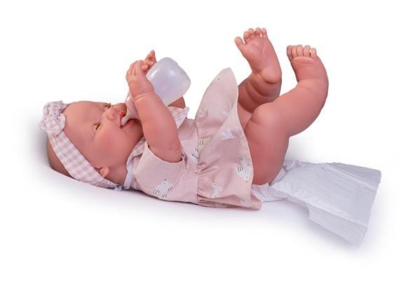 Munecas Mia Newborn pop met toiletzakje 42cm Speelpoppen