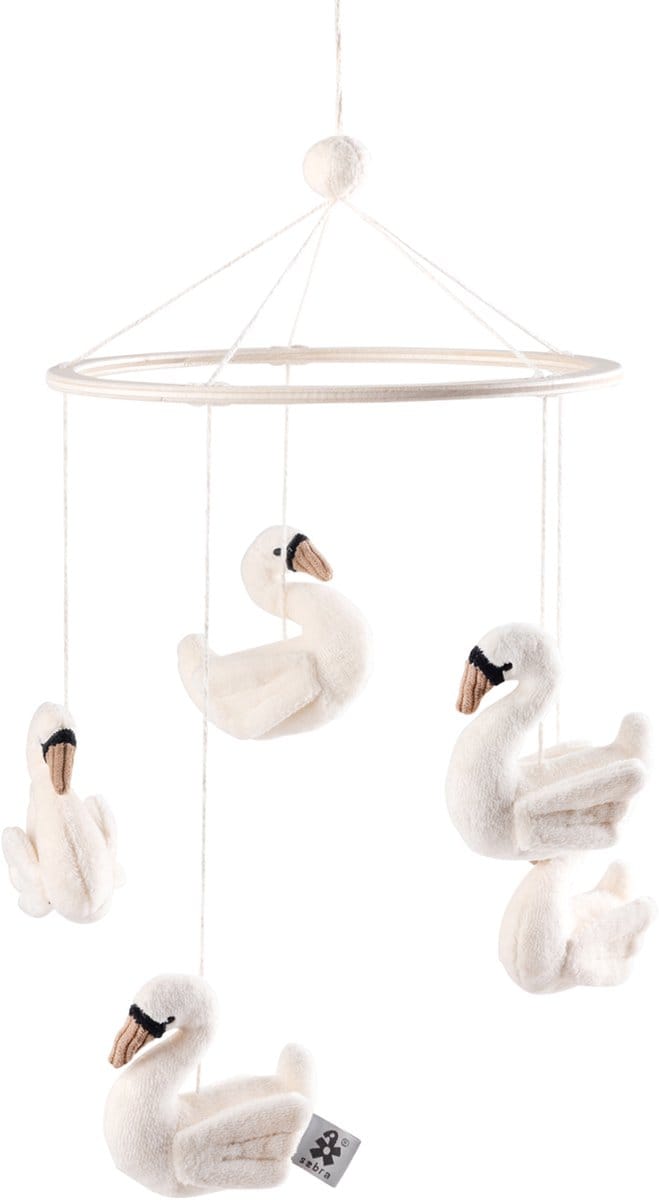 Sebra Baby Mobile – Swans