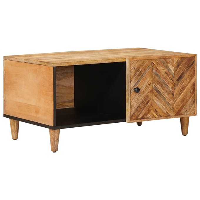 vidaXL - Salontafel - Bruin - 80 - x - 50 - x - 40 - cm - Massief - Mango - Hout