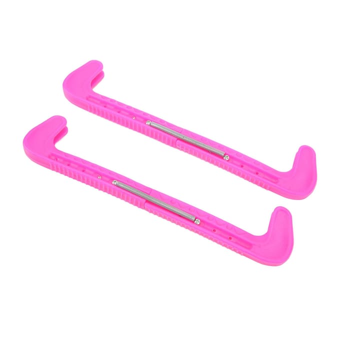 1 Paar IJsschaats Beschermers Kunstschaats Beschermers Verstelbare Plastic Beschermers Roze roze