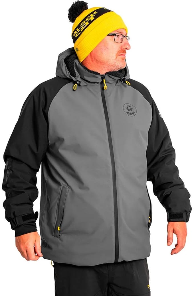 Black Cat Shield Storm Jas Grijs L Man