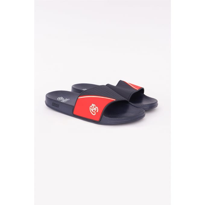 Crosshatch Heren Ventamoore Sliders (Marine / Rood)