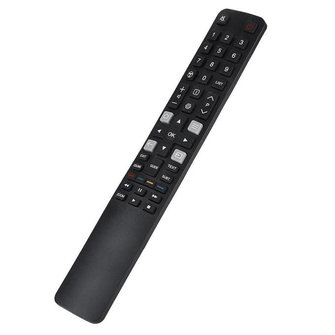 Télécommande multifonctionnelle de plus de 8 m de distance, transmission précise du signal pour téléviseur TCL black