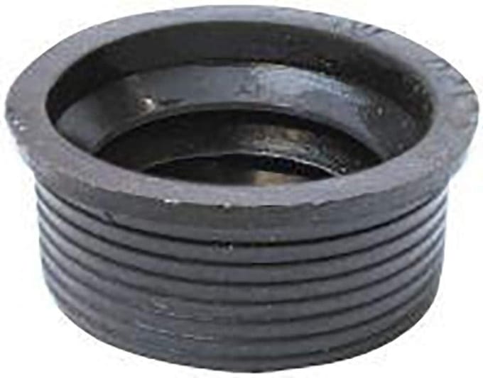 Rubberen Nippel - Afvoerconnector Rubber - Sifon Aansluiten - HT-Rubber Materiaal - 30-50 mm - Zwart