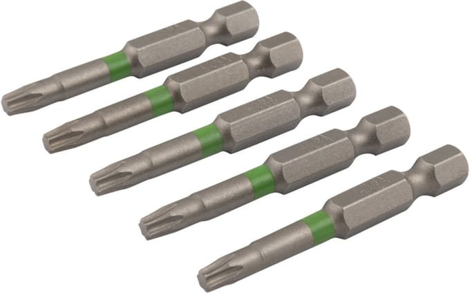 Dynaplus - Schroefbit - Torx 20 - 50mm - Groen (5 stuks)