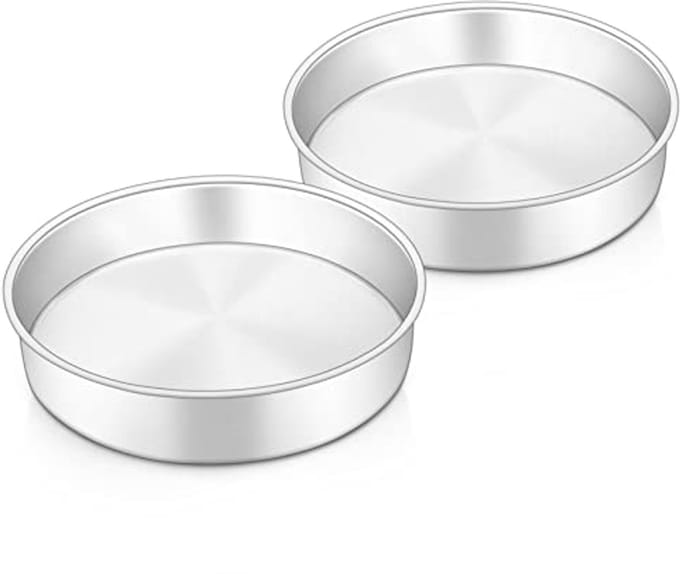 Dailygoods - Set van 2 Ronde Cake Mallen - 24 cm, Veilig en Gezond
