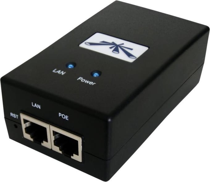Ubiquiti POE-24 Serie - Netwerk PoE Adapter - 24V - 30W - Gigabit