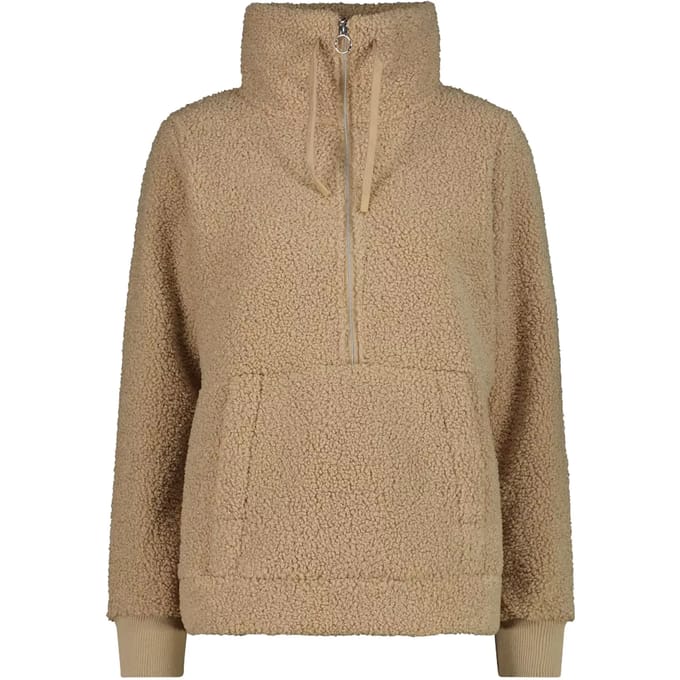 Dames sweatshirt met halve rits CMP