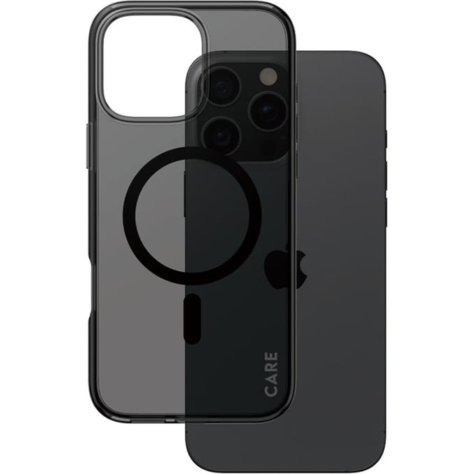 CARE by PanzerGlass Smokey Urban Combat Case MagSafe voor de Apple iPhone 16 Pro Max - Smokey