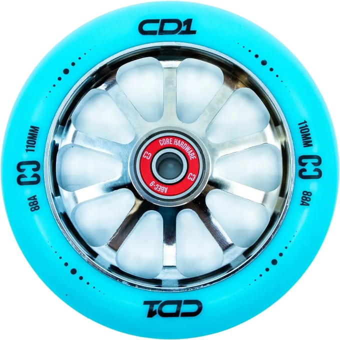 CORE CD1 Stuntstep Wiel 110mm Blue Chrome