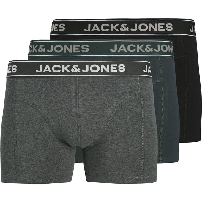 Jack & Jones Heren plus size boxershorts trunks jacblack friday 3-pack multicolor