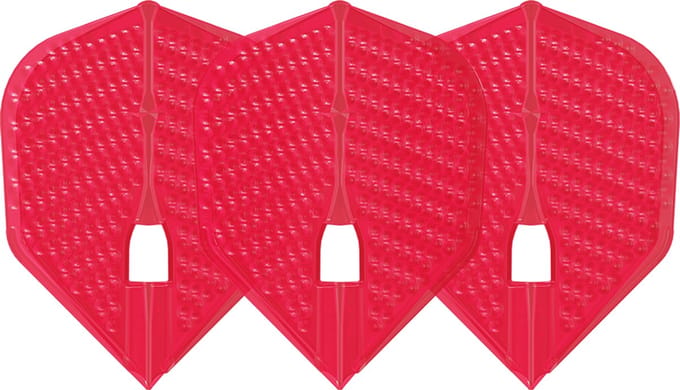 L-Style Champagne L3 Shape Dimple Red - Dart Flights