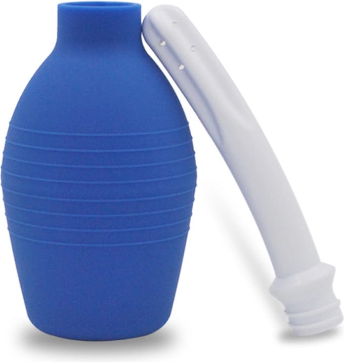 Anaal/vaginaal douche blauw