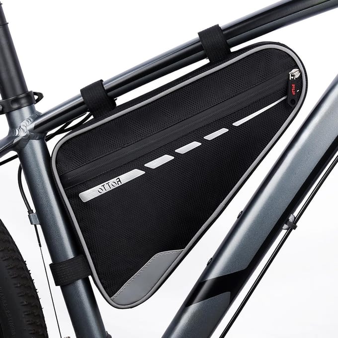Fiets Triangle Frame Bag voor Onder de Bovenbuis - Waterdicht en Ruimte voor 2L & 1.2L Accessoires