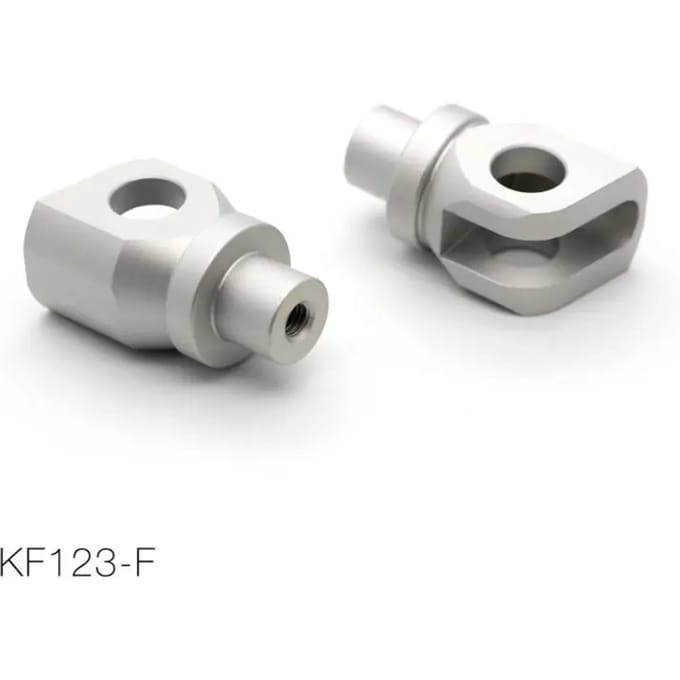 Paar voetsteunadapters voor achterop motorfiets Barracuda