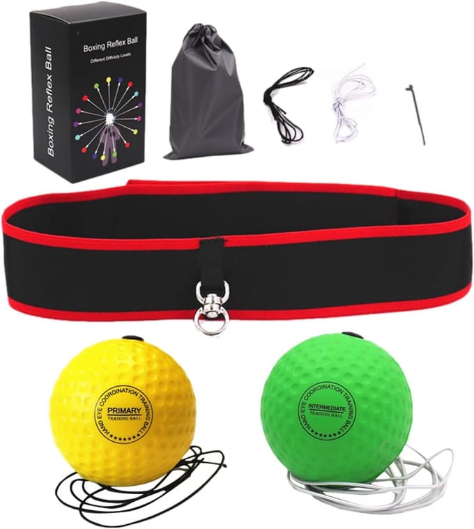 Bokstraining Reflexbal Set voor Volwassenen en Kinderen