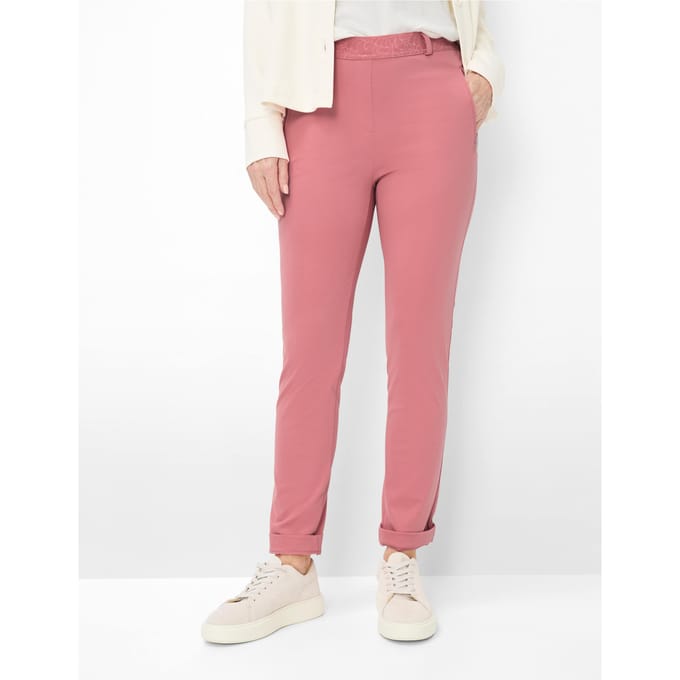 Raphaela by Brax Dames Broek  Style LILLYTH CHERRY BLOSSOM, lichtrood, maat 42K