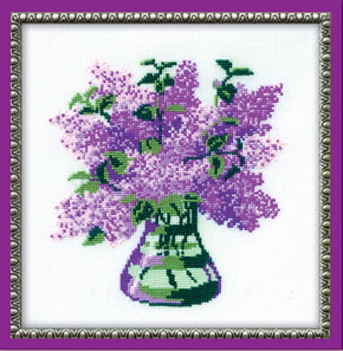 Borduurpakket - Boeket - Bunch Of Lilac