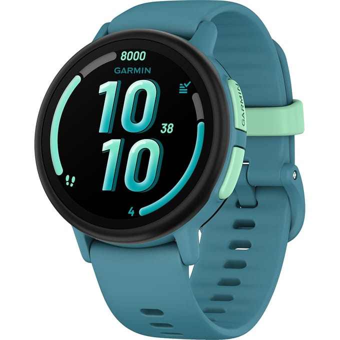 Garmin Bounce 2 - Smartwatch voor kinderen - 43 mm - AMOLED - Live locatie-tracking - Turquoise