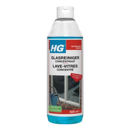 HG - Woonkamer - Glasreiniger Concentraat - Reinigt Streeploos - 500 ml - 1 stuk