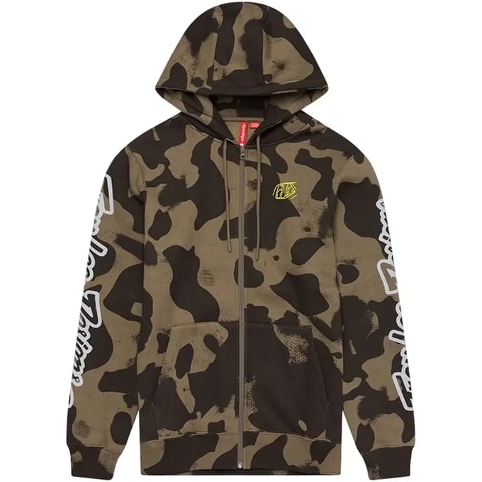 Hooded sweatshirt met rits Troy Lee Designs Branded