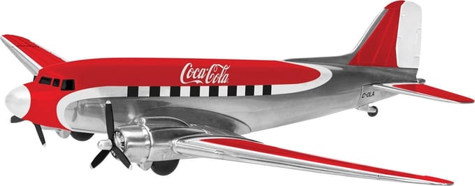 Coca-Cola Vliegtuig Douglas DC-3 - Hornby