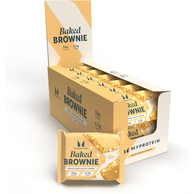 Baked Brownie - 12 x 75g - Witte Chocolade Brok
