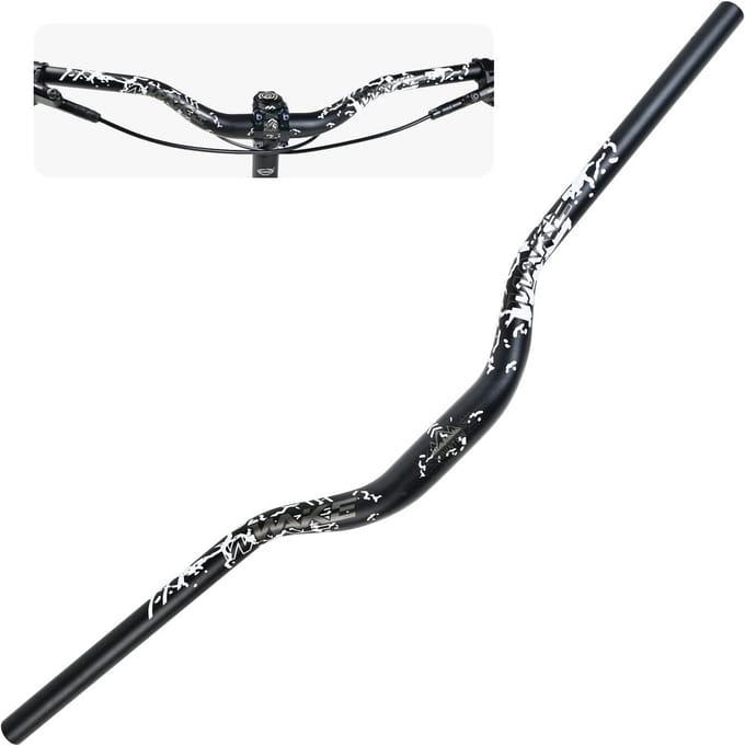Fietsstuur Aluminiumlegering - Riser Bar MTB - Comfortabel Fietsen - Extra Lang Breed - 780mm - Zwart