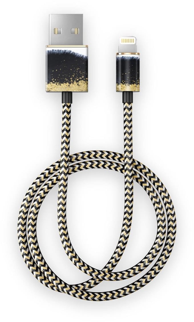 iDeal of Sweden Fashion Cable 2m voor Lightning Gleaming Licorice