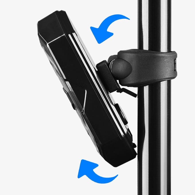 Slimme Fiets Richtingaanwijzer USB Oplaadbaar Fiets Achterlicht Achterlicht Draadloze Afstandsbediening LED zwart