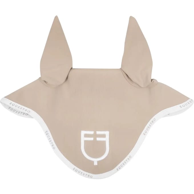 Korte muts van technische stof met logo Equestro
