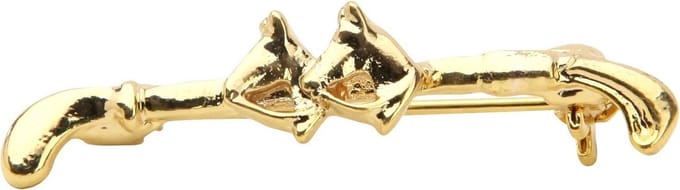 Horka Plastronspeld Junior Paard 3,5 Cm Goud