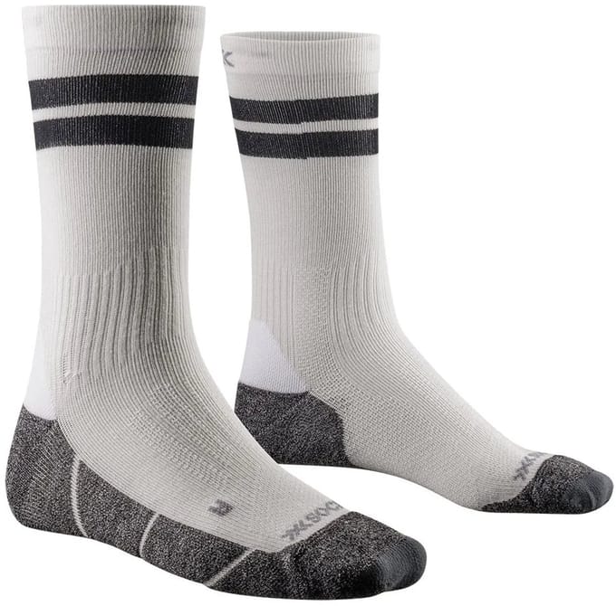 X-Socks Core Natural Graphics Crew Sokken Arctic Wit/Parelgrijs 45-47