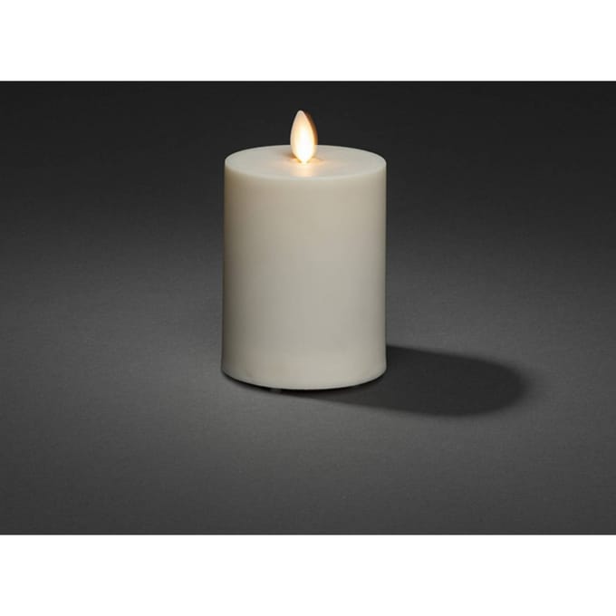 Konstsmide Christmas LED kaars IP44 crème wit glad Hoogte 13cm