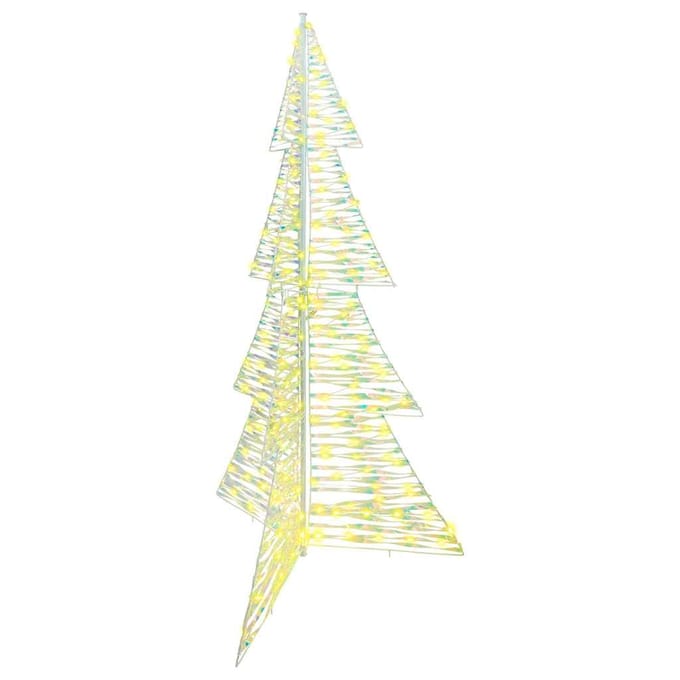 vidaXL Kerstboom 240 LED's Warmwit 180 cm PET