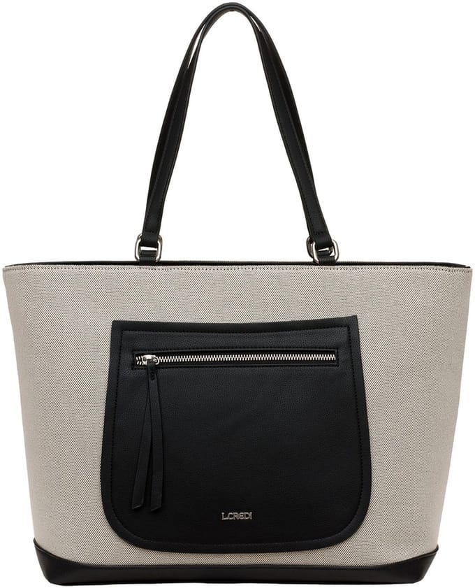 L.CREDI Paola Shopper Tas 44 cm - 17 L - schwarz