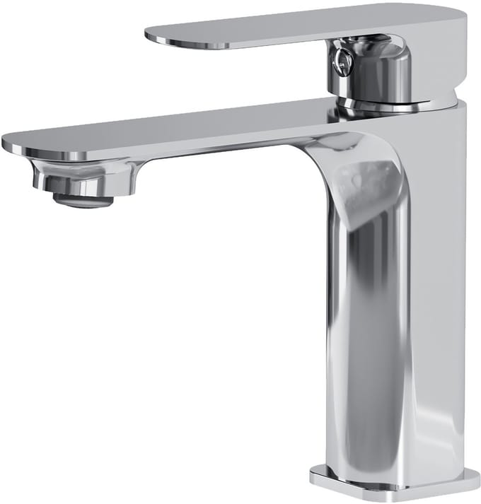 EMKE Wastafelkraan - Waterbesparend Mengkraan - Incl. Aansluitingen - Lage Uitloop 10,5 cm - Chroom