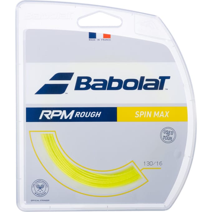 Babolat RPM Rough Tennis String 12m - Geel 1.30mm
