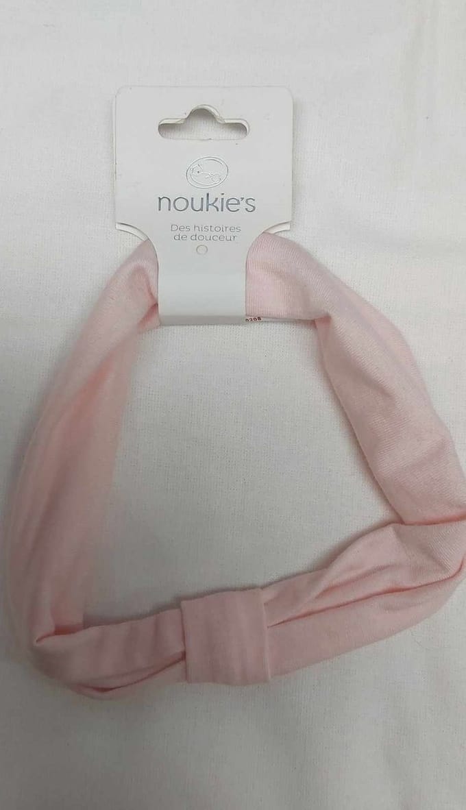 Noukie's - Haarmode - Haarbandje - Rose 3-9 maand